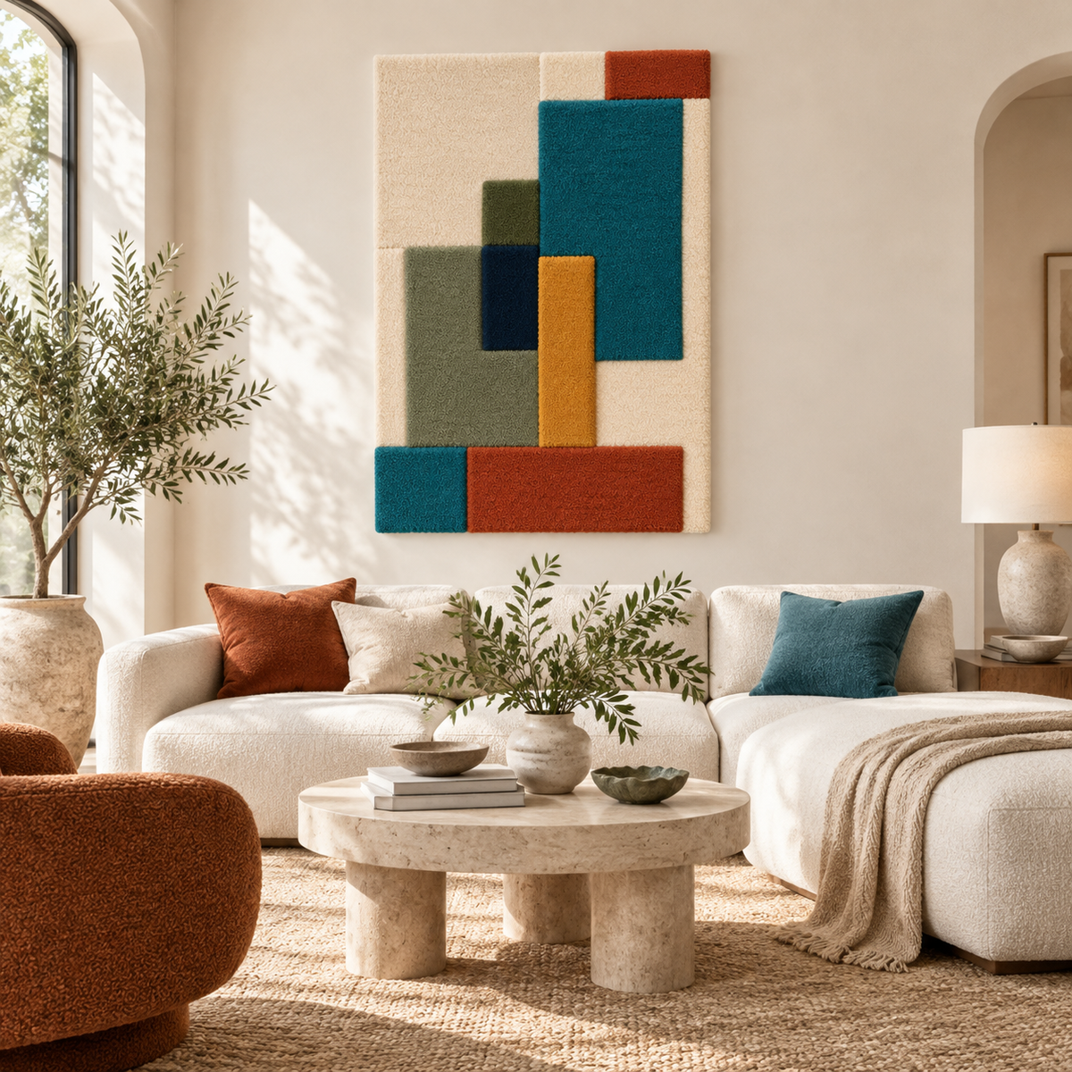 Teal Tower with a Rust Foundation — front-facing room scene [room-front]