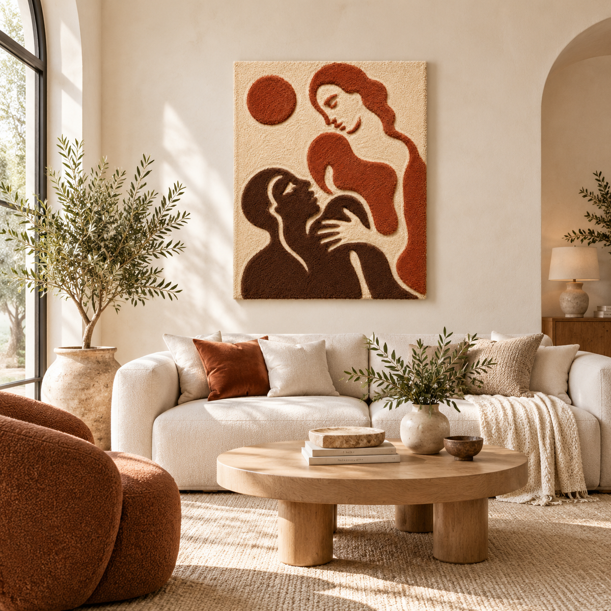 Tenderness at Dusk — front-facing room scene