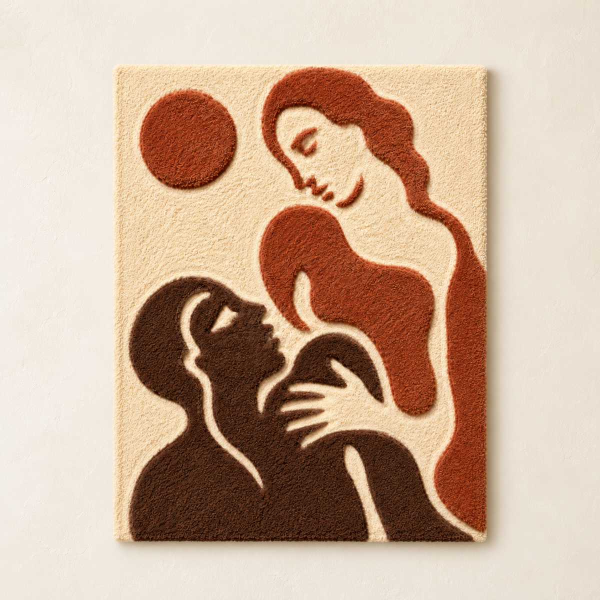 Hewn Earth wall art titled "Tenderness at Dusk," featuring a serene landscape scene with warm dusk colors and natural textures.