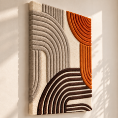 Terracotta and Cocoa Ribbed Arches