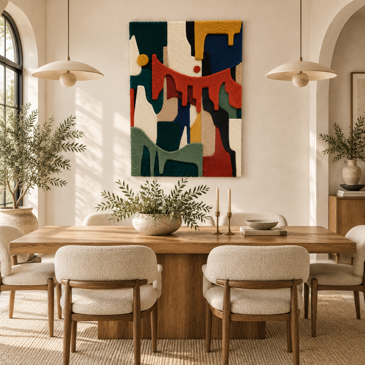 Terracotta Dripping Rhythm — room setting 1