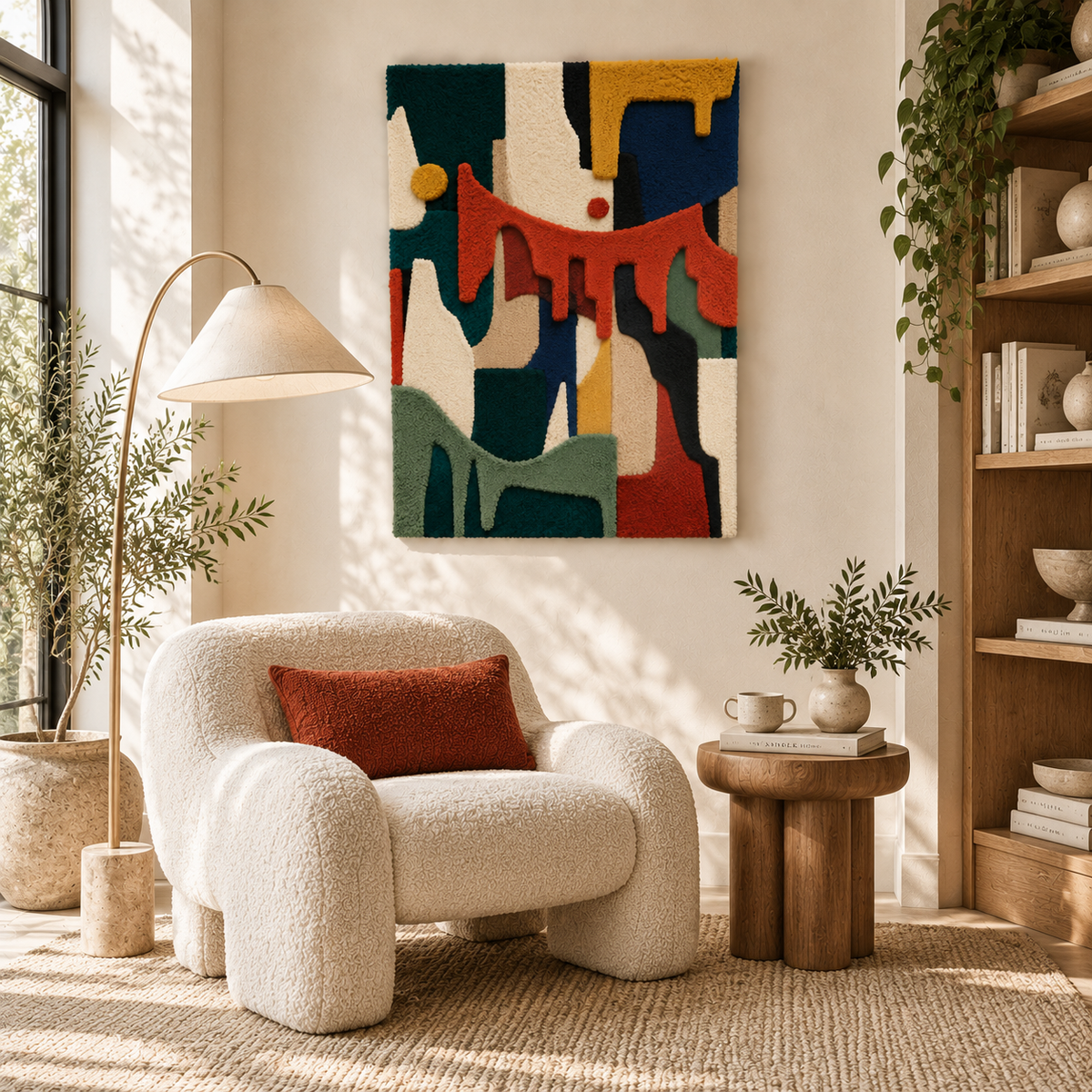 Terracotta Dripping Rhythm — room setting 3