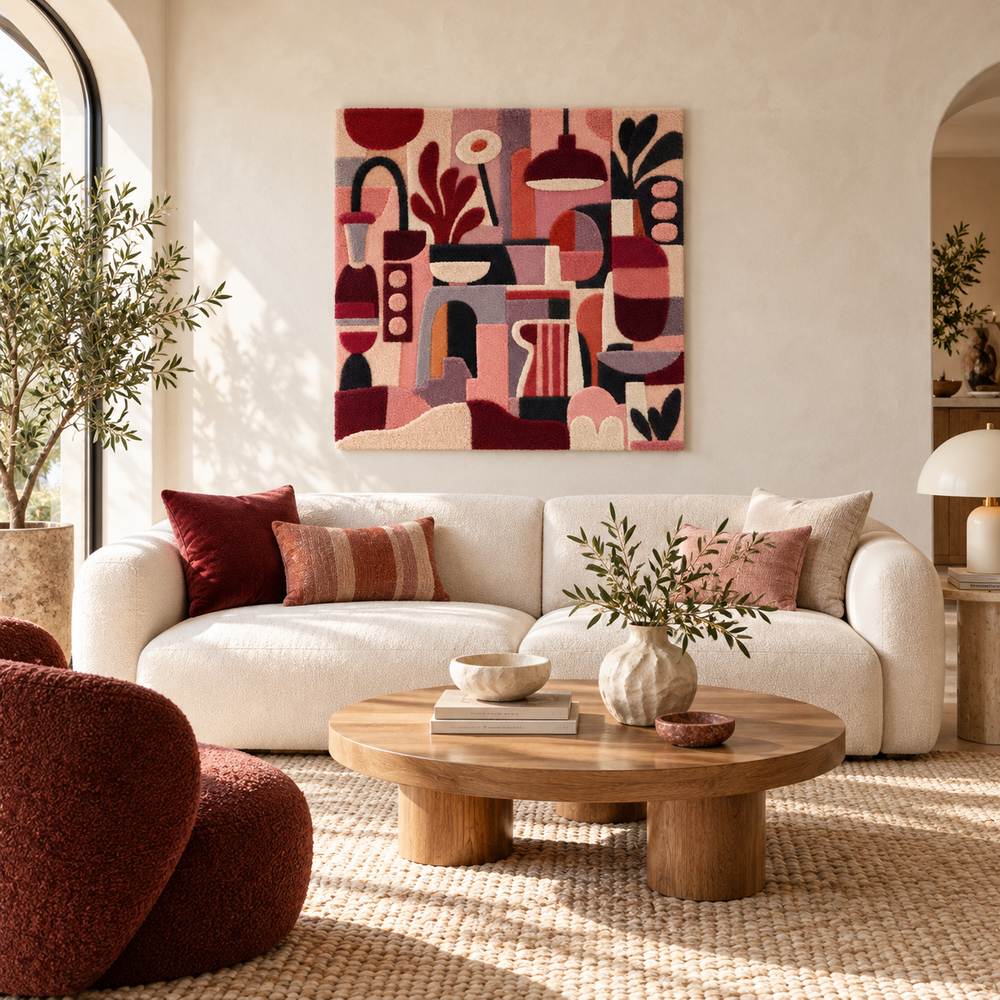 Terracotta Kitchen Symphony — front-facing room scene