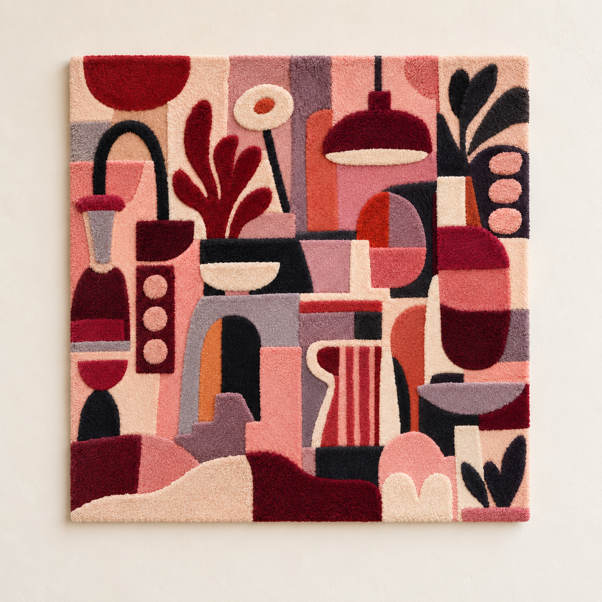 Hewn Earth terracotta wall art titled "Kitchen Symphony" featuring a textured, artistic design for kitchen decor.