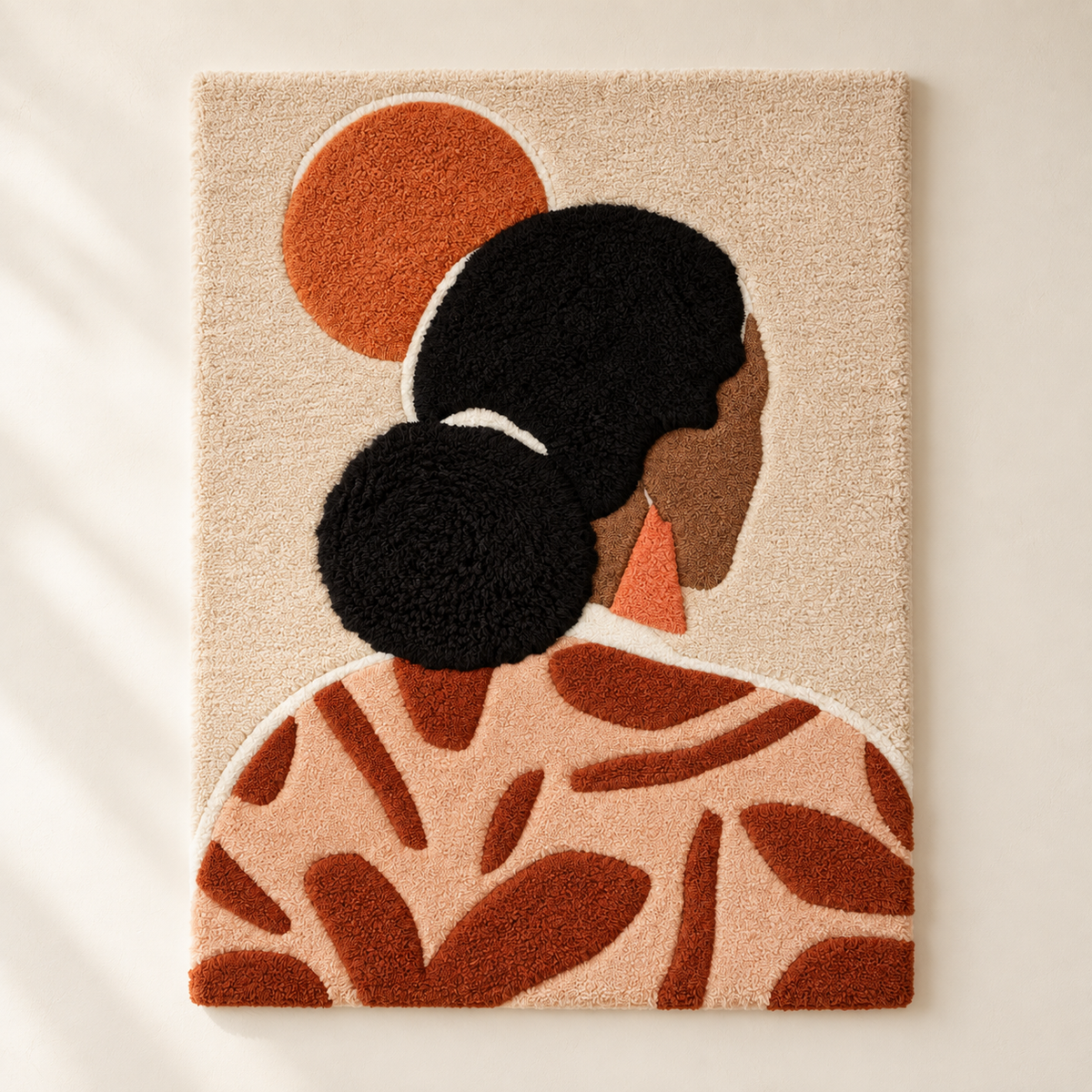 Hewn Earth terracotta wall art titled "Muse at Sundown" featuring warm tones and artistic design suitable for home decor.
