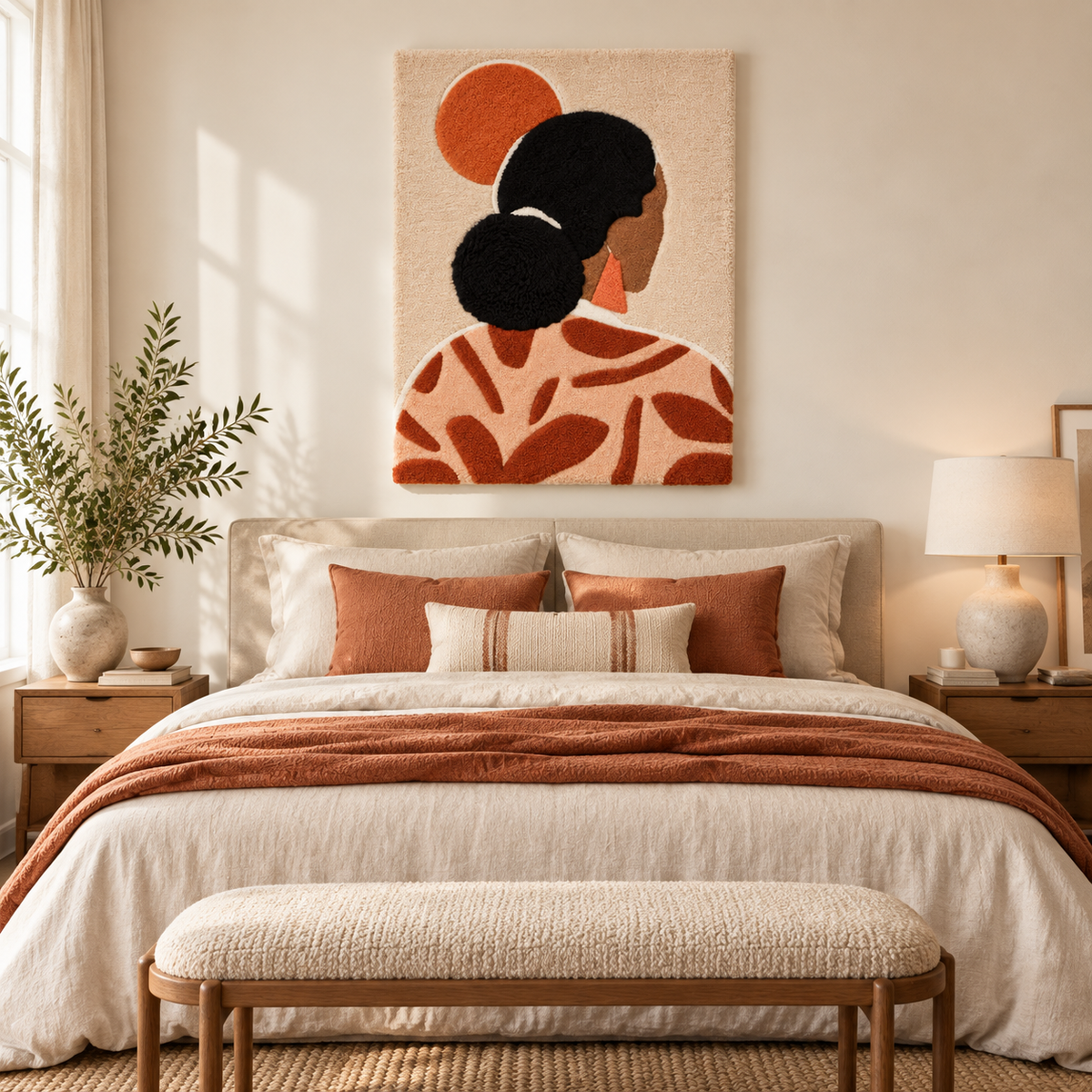 Terracotta Muse at Sundown — room setting 1