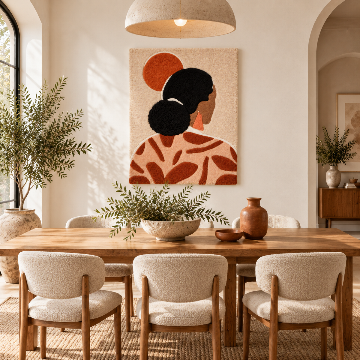 Terracotta Muse at Sundown — room setting 2