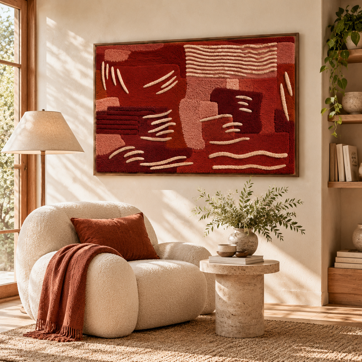 Terracotta River Marks by Hewn Earth Studio — room setting