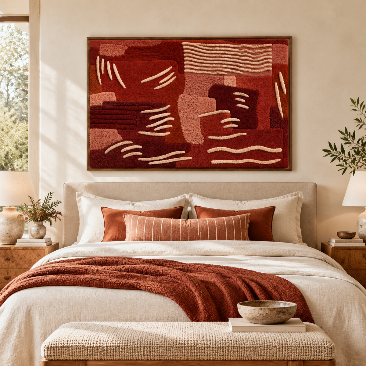 Terracotta River Marks by Hewn Earth Studio — room setting