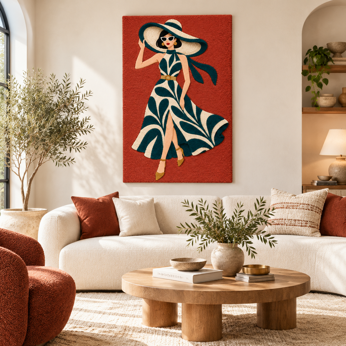 Terracotta Seaside Promenade — front-facing room scene [room-front]