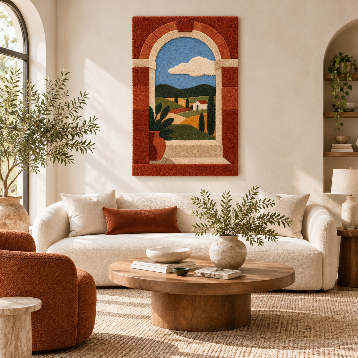 Terracotta Window Vista — front-facing room scene [room-front]