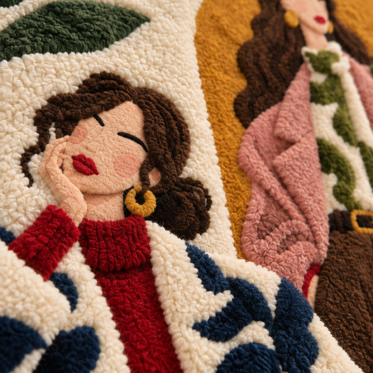 The Afternoon Edit — tufted wool texture detail