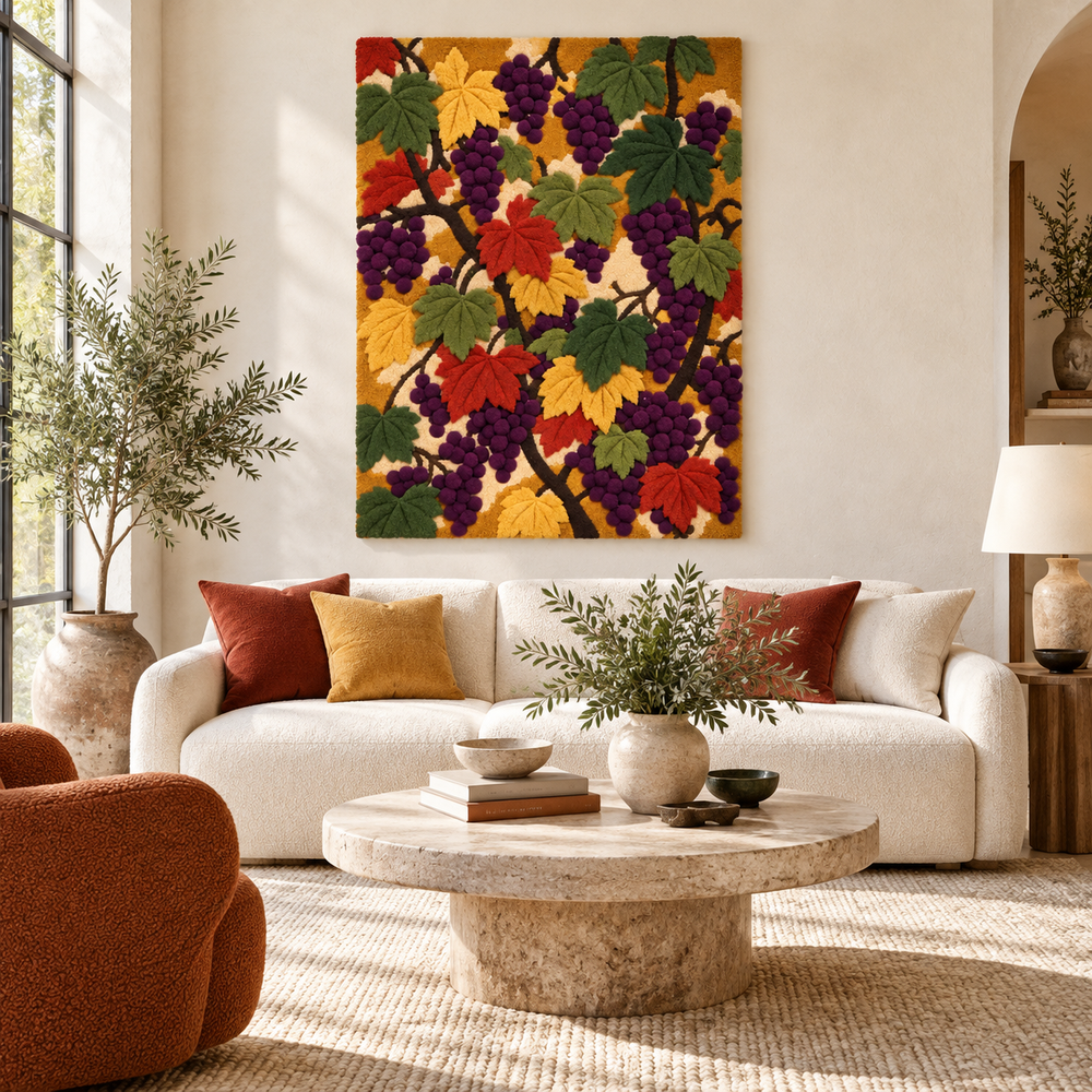 The Autumn Vineyard Tangle — front-facing room scene