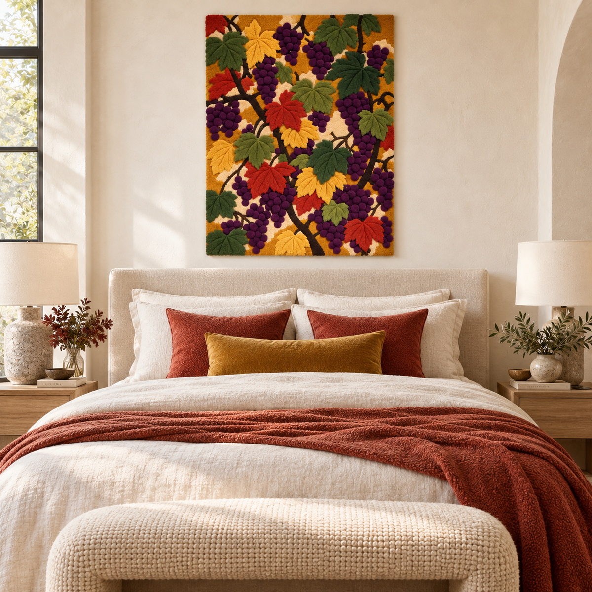 The Autumn Vineyard Tangle — room setting 1