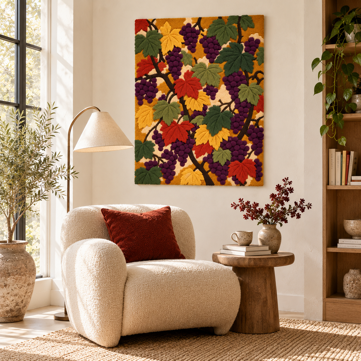 The Autumn Vineyard Tangle — room setting 2