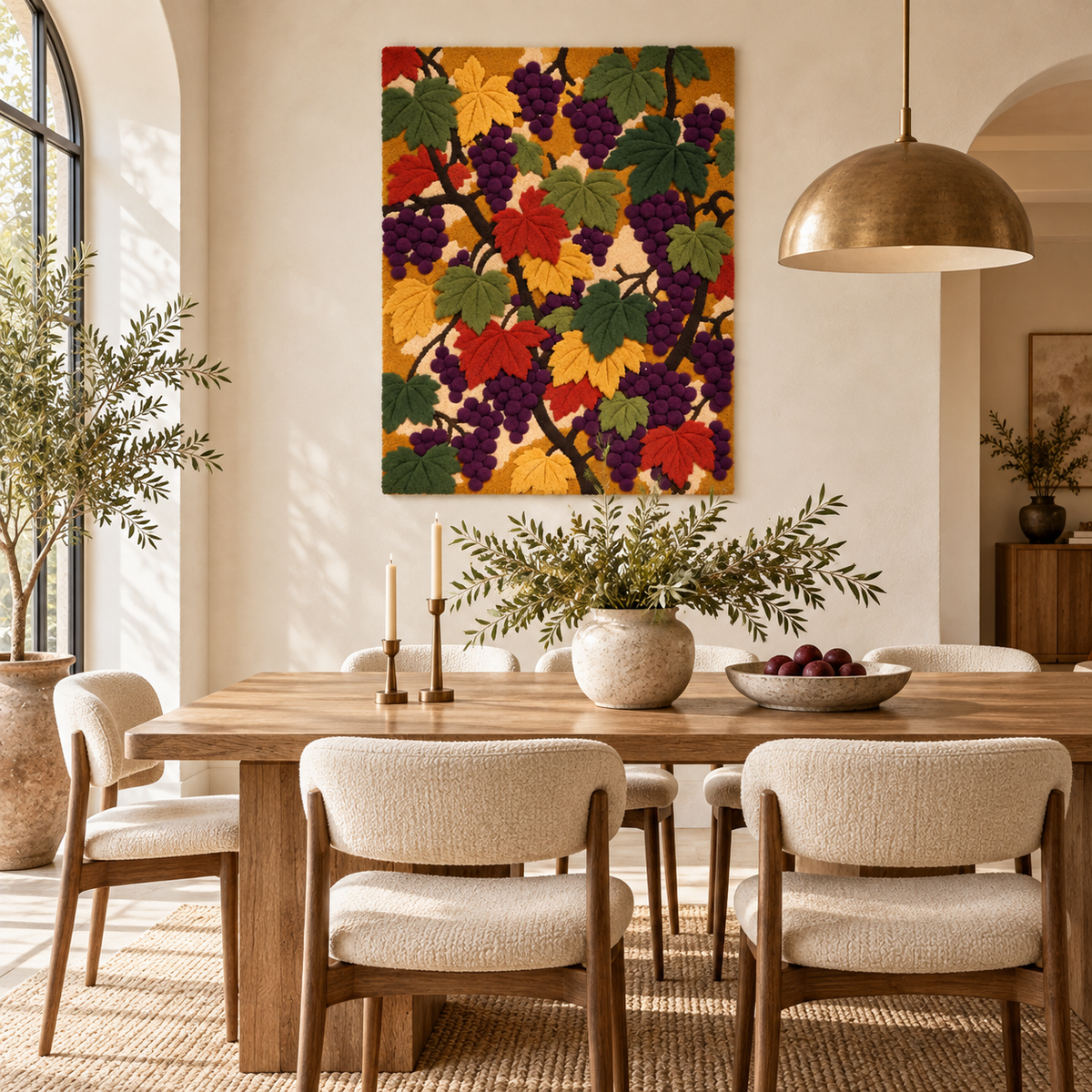 The Autumn Vineyard Tangle — room setting 3