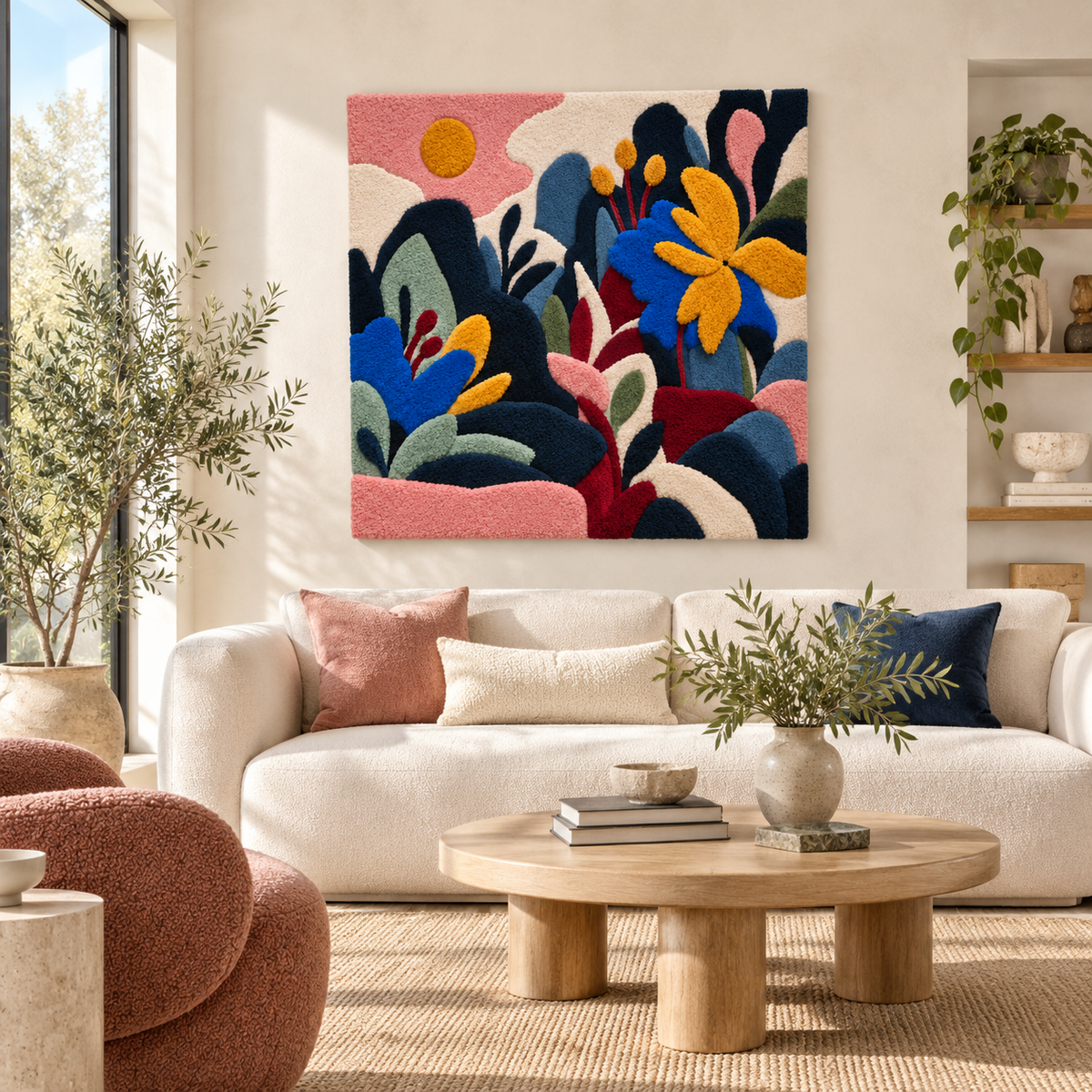 The Blue Petal Hills — front-facing room scene