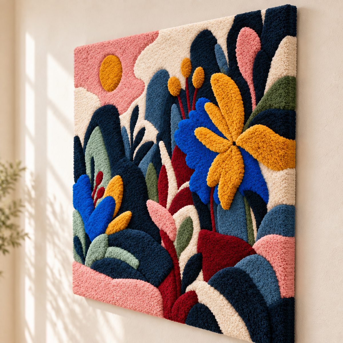 The Blue Petal Hills — angled relief view