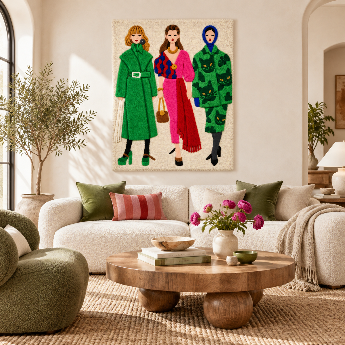 The Colorful City Trio — front-facing room scene [room-front]