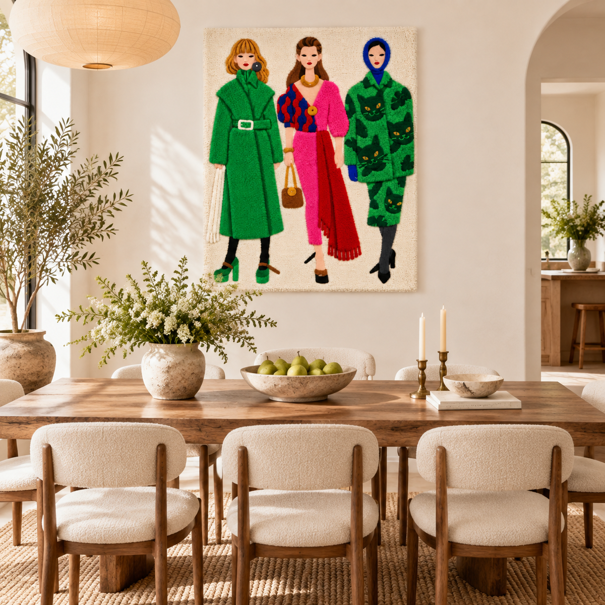 The Colorful City Trio — room setting 2