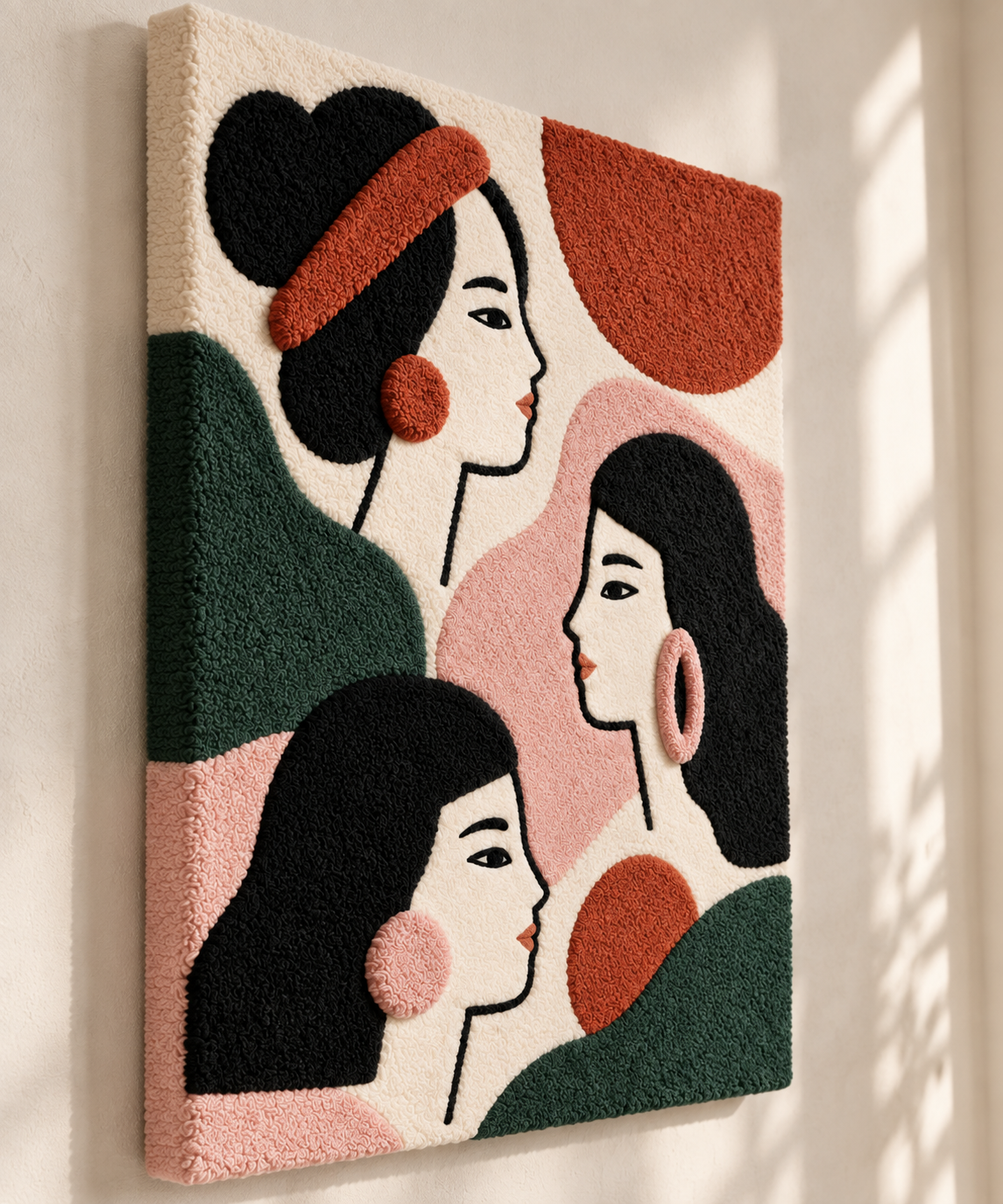 The Conversation Circle — angled relief view