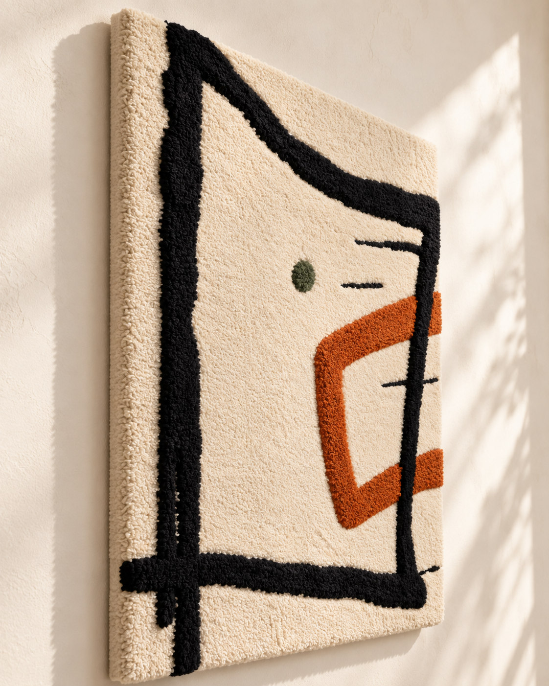 The Copper Gesture — angled relief view