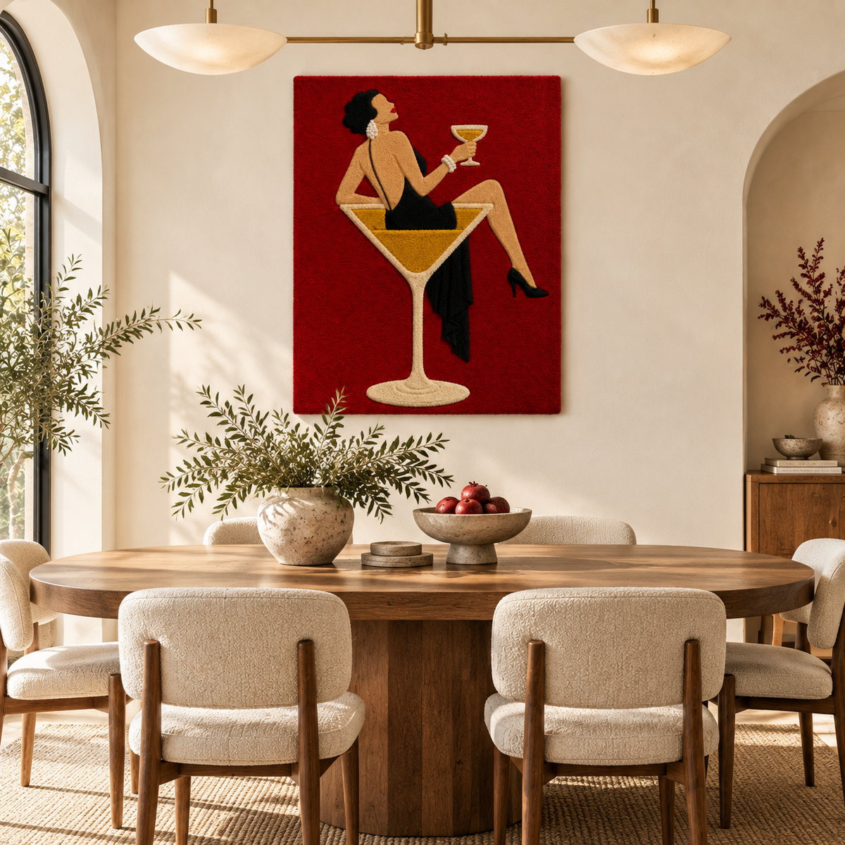 The Crimson Aperitif — room setting 3