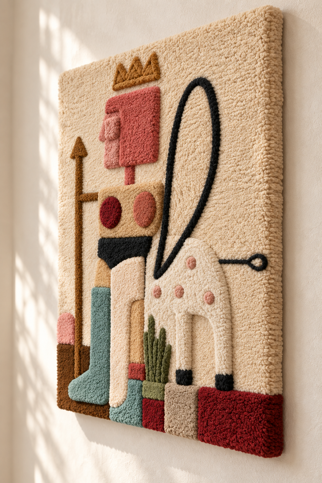 The Crowned Wanderer — angled relief view