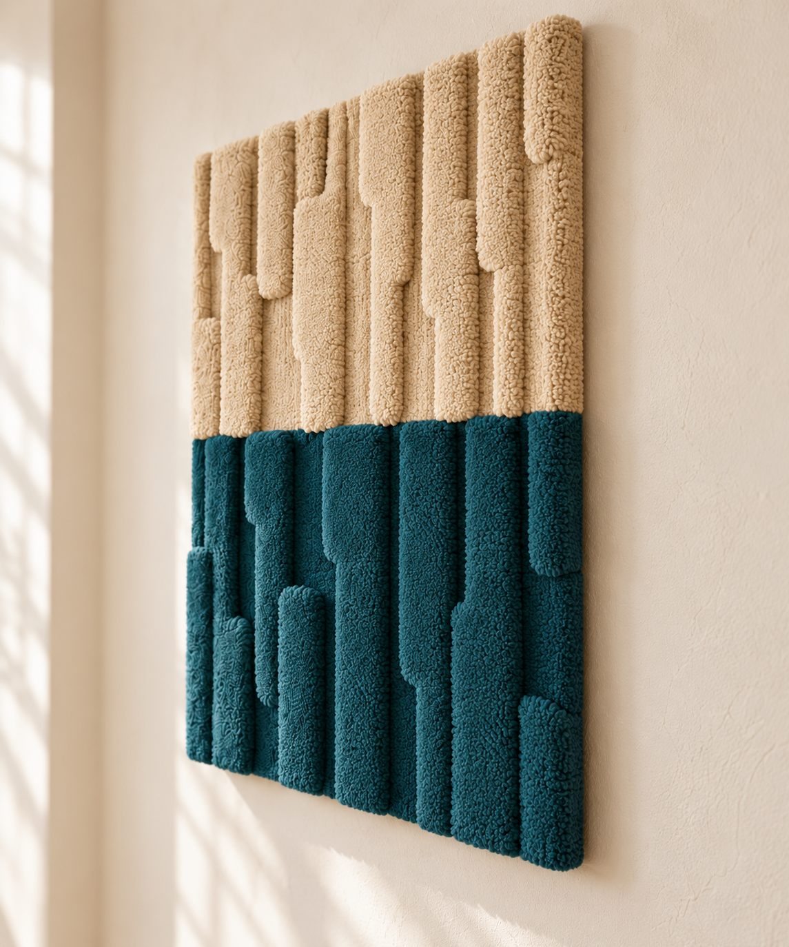 The Deep Teal Divide — angled relief view