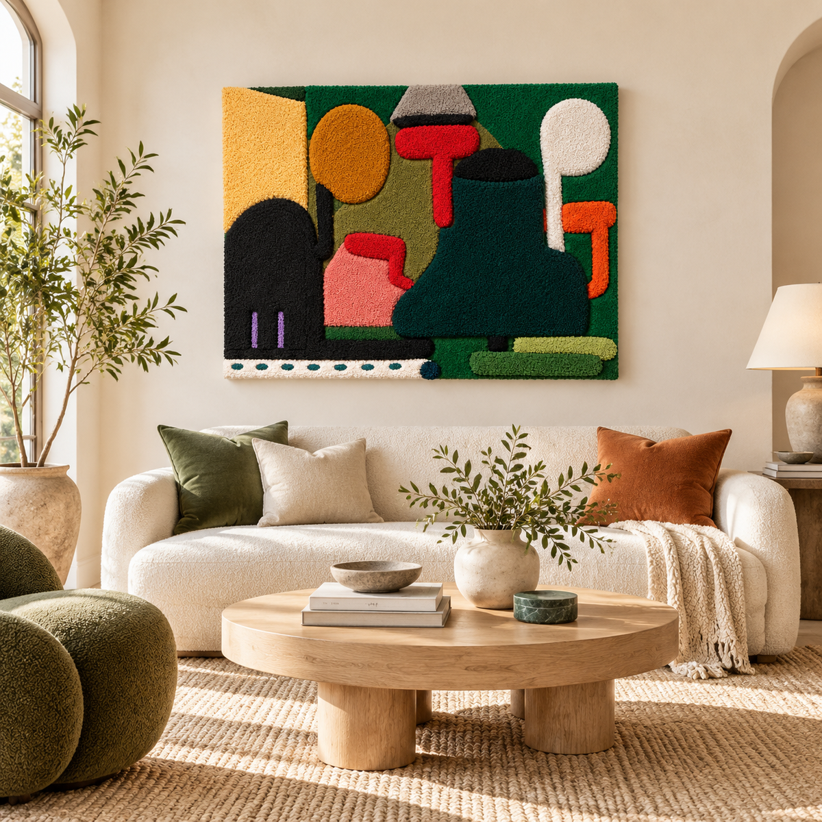 The Emerald Arrangement — front-facing room scene