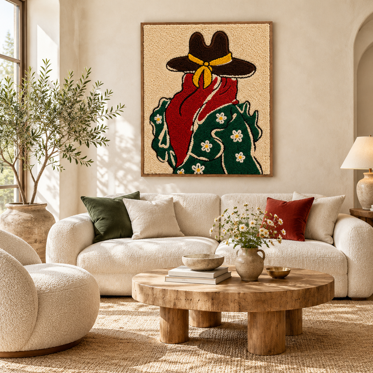 The Emerald Cowgirl — front-facing room scene