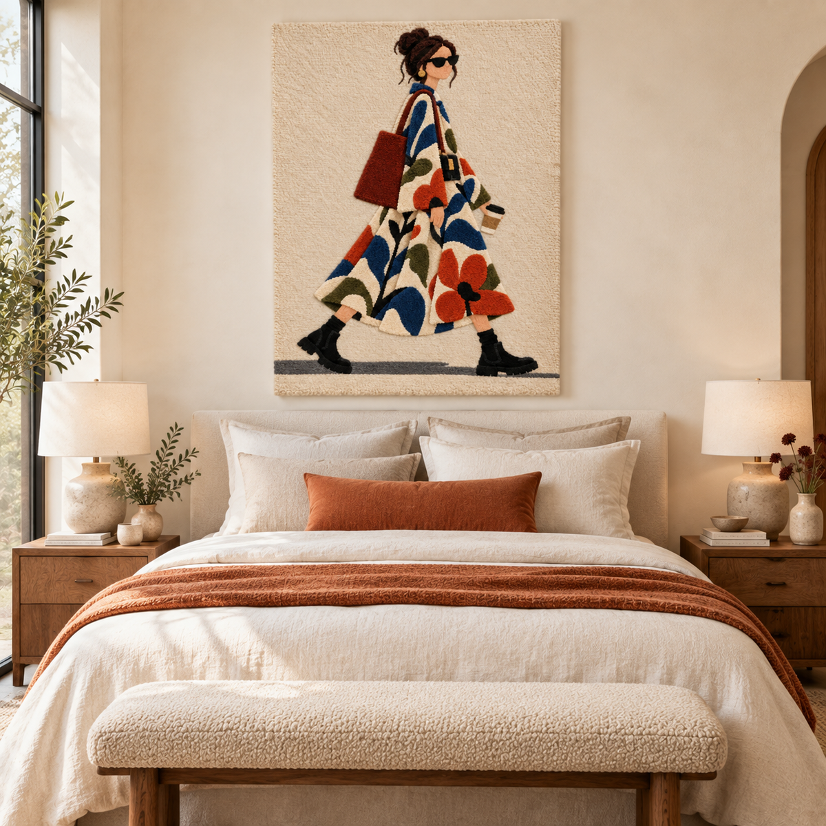 The Floral Coat Stroll — room setting 1