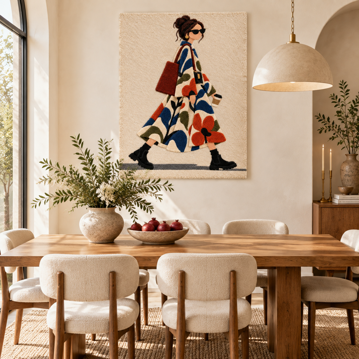 The Floral Coat Stroll — room setting 2
