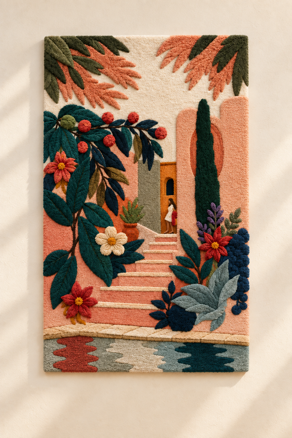 The Flowered Courtyard — front product view