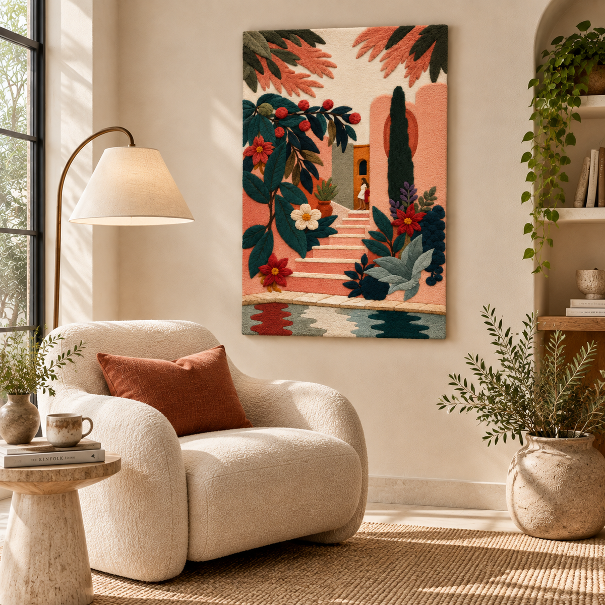 The Flowered Courtyard — room setting 1