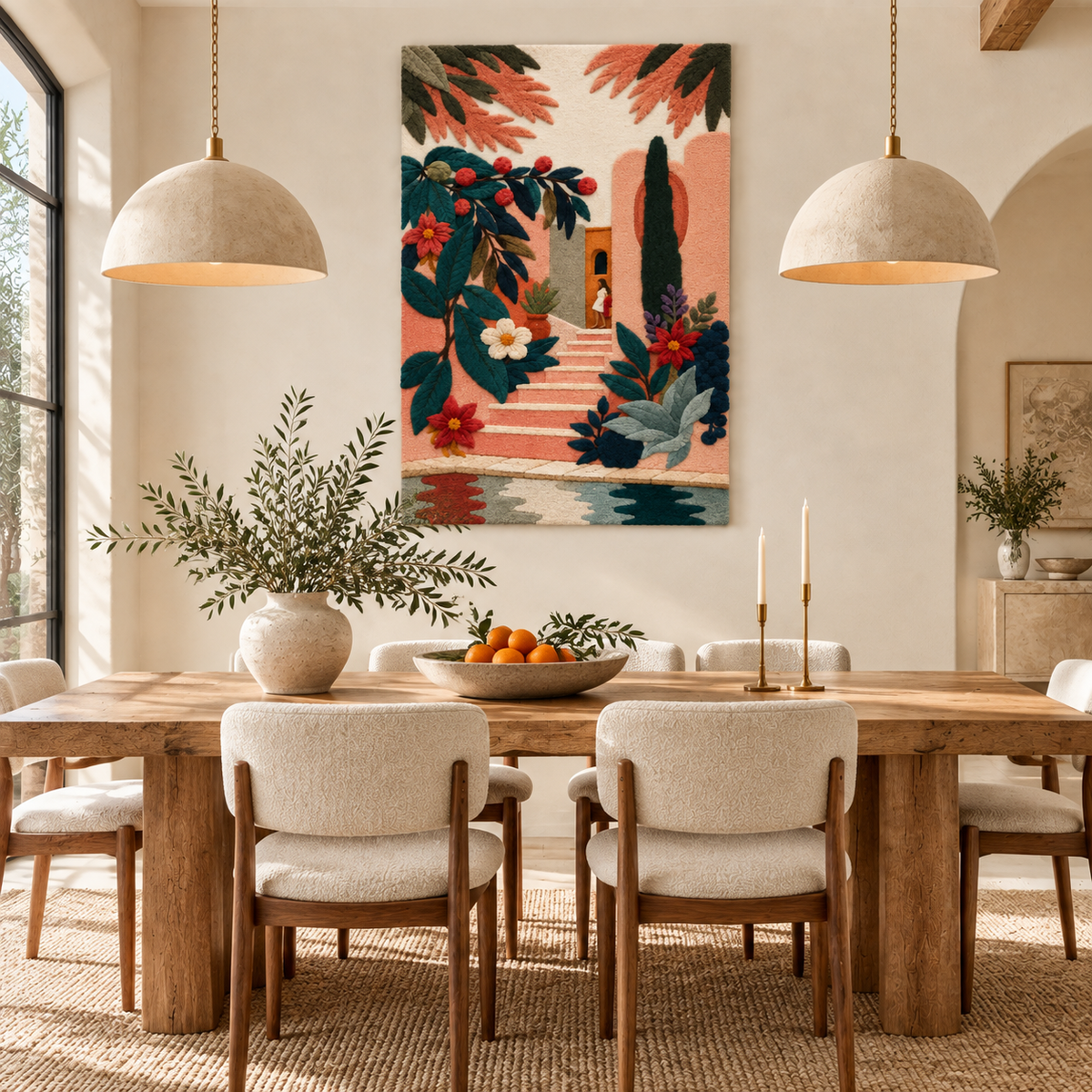 The Flowered Courtyard — room setting 2