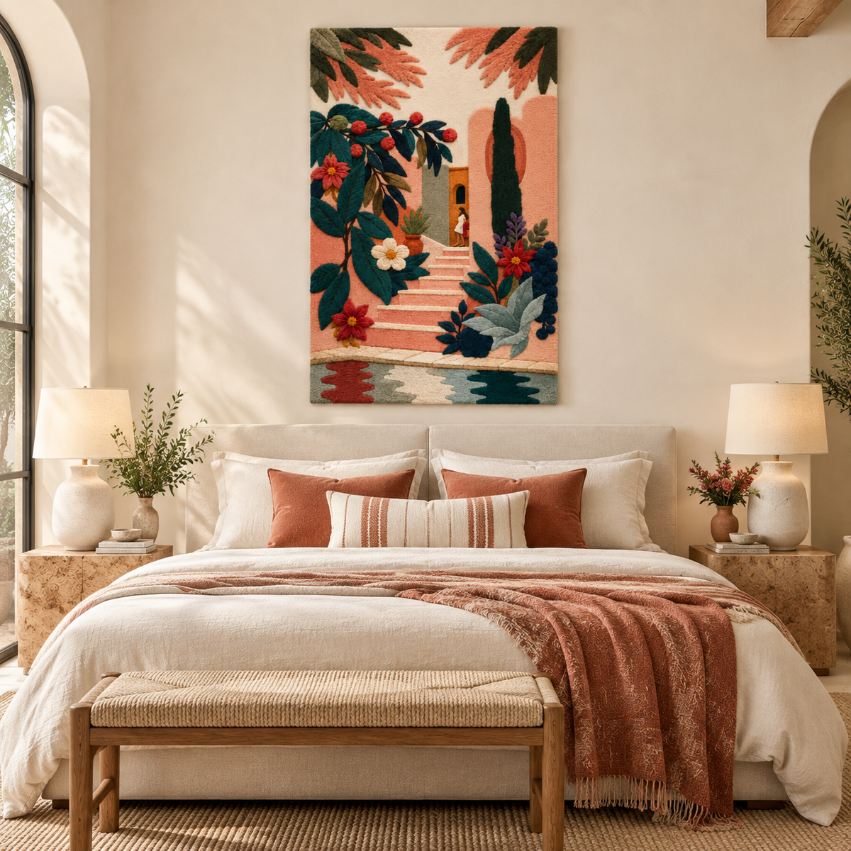 The Flowered Courtyard — room setting 3
