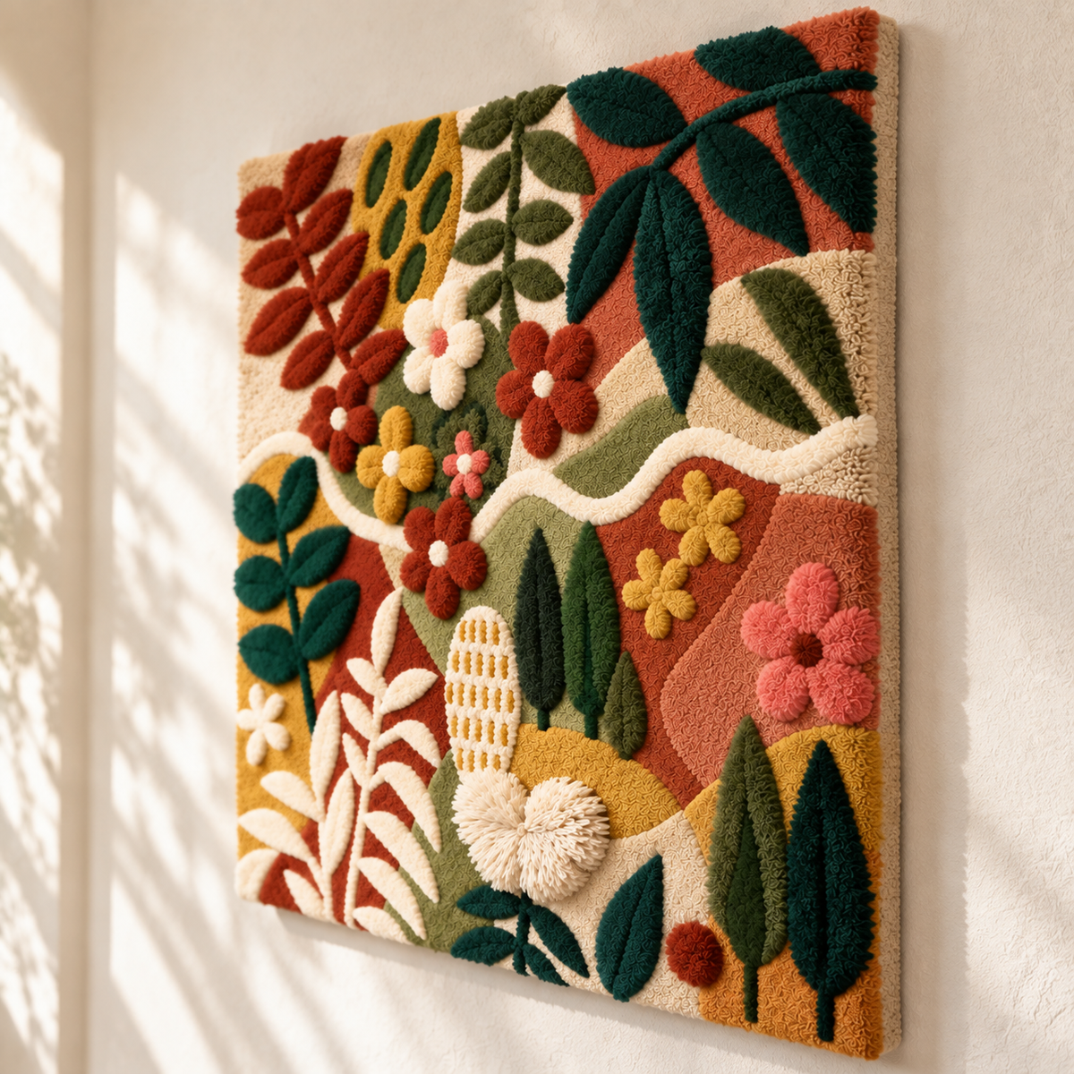 The Folk Botanist's Garden — angled relief view