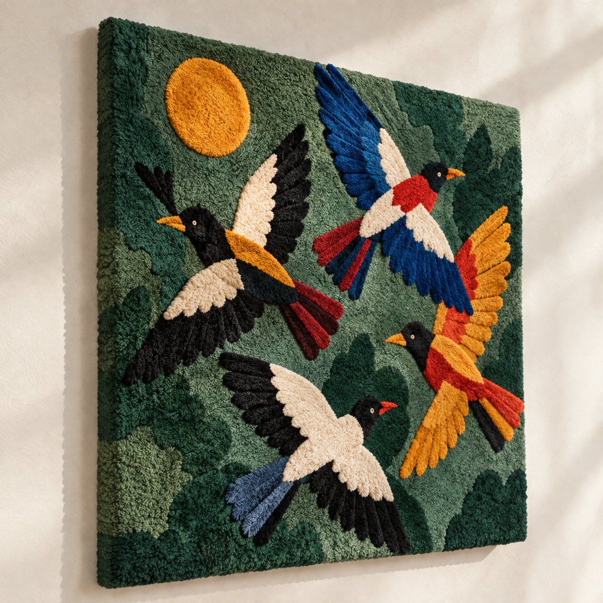 The Forest Flight Quartet — angled relief view