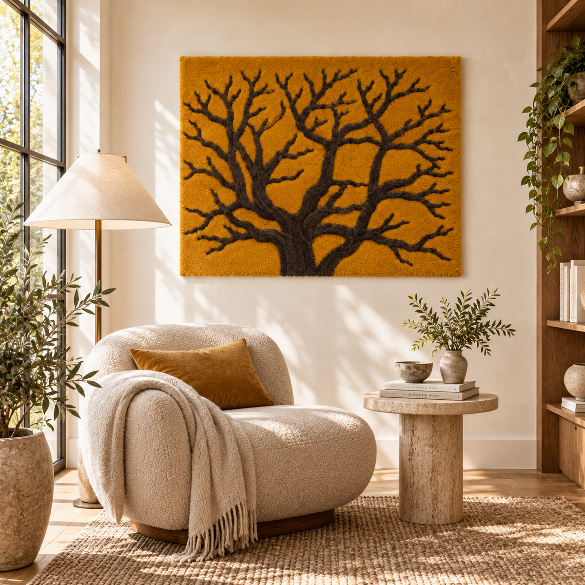 The Golden Branch Silhouette — room setting 1