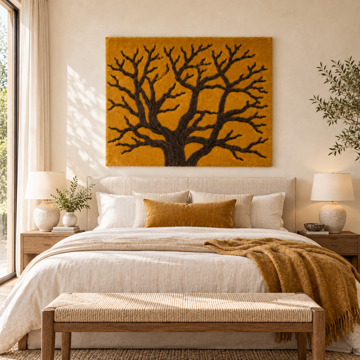 The Golden Branch Silhouette — room setting 3