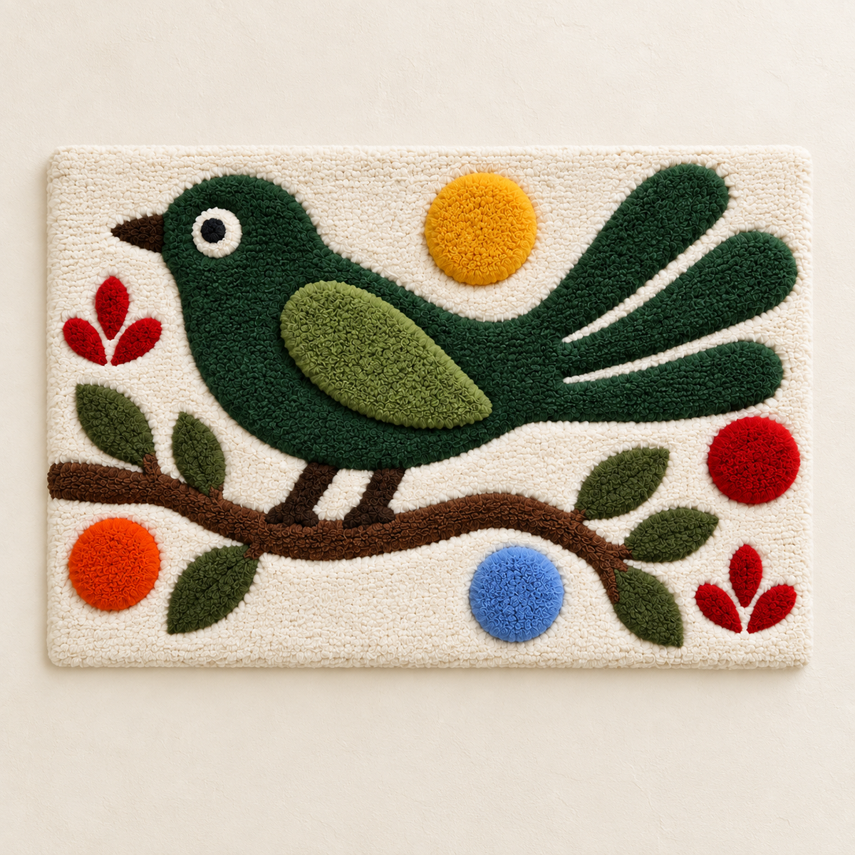 The Green Songbird Branch — front product view