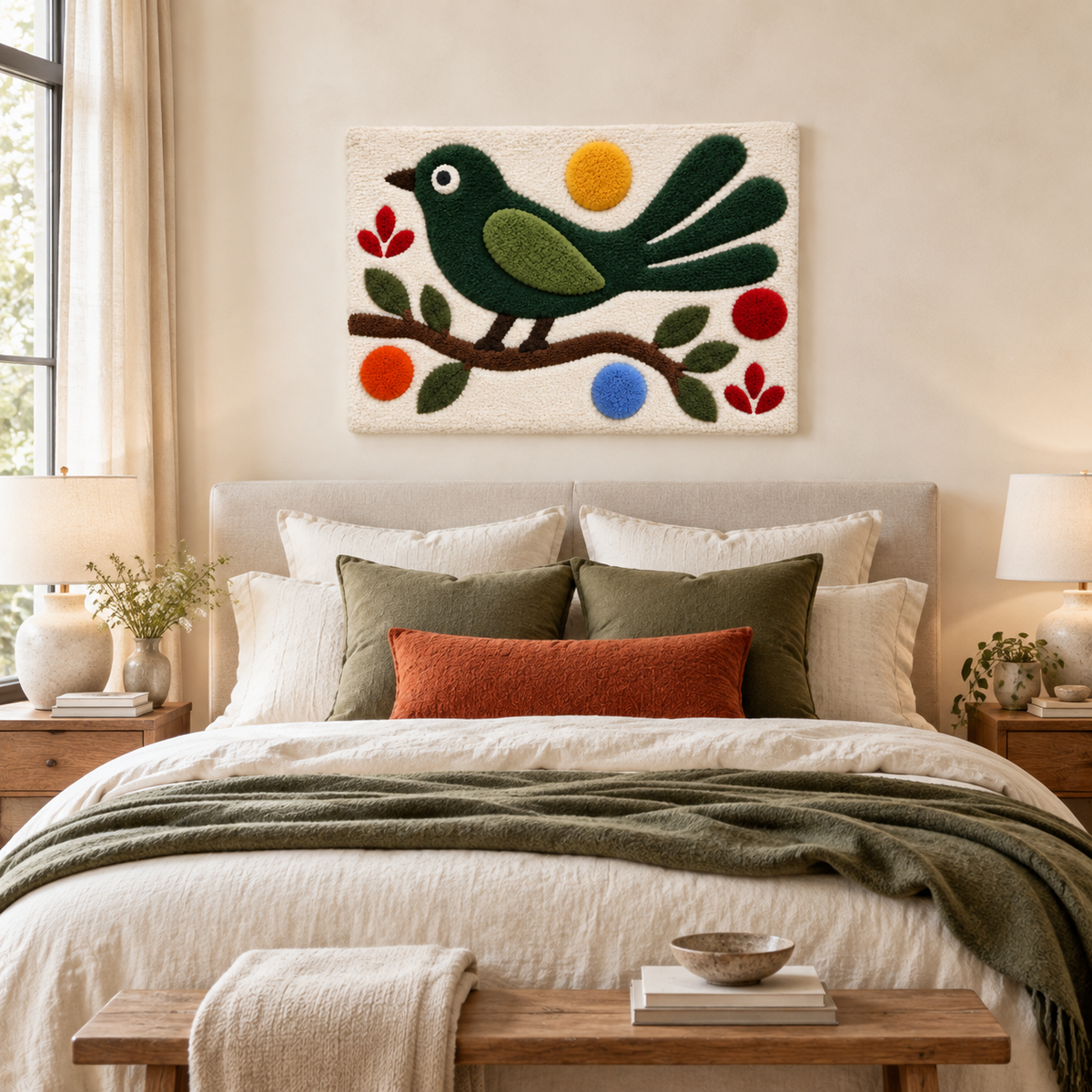 The Green Songbird Branch — room setting 2
