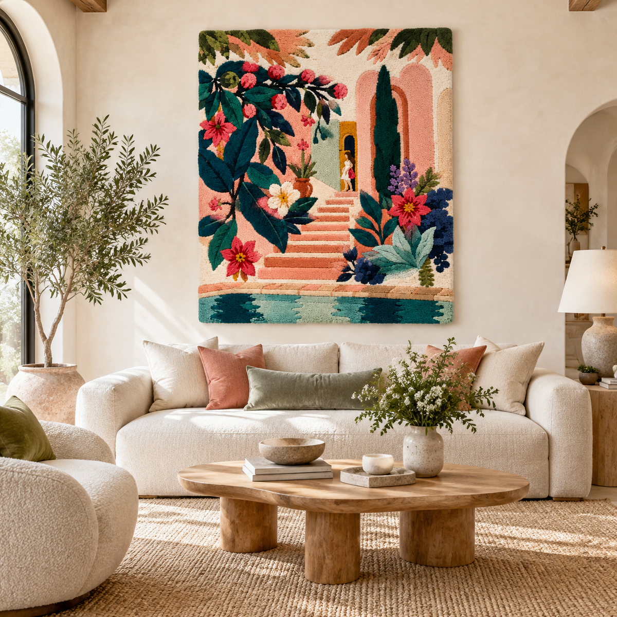The Hibiscus Stairway — front-facing room scene