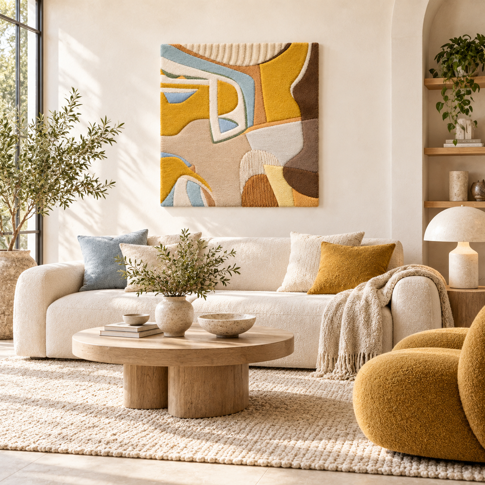 The Honeyed Curve — front-facing room scene