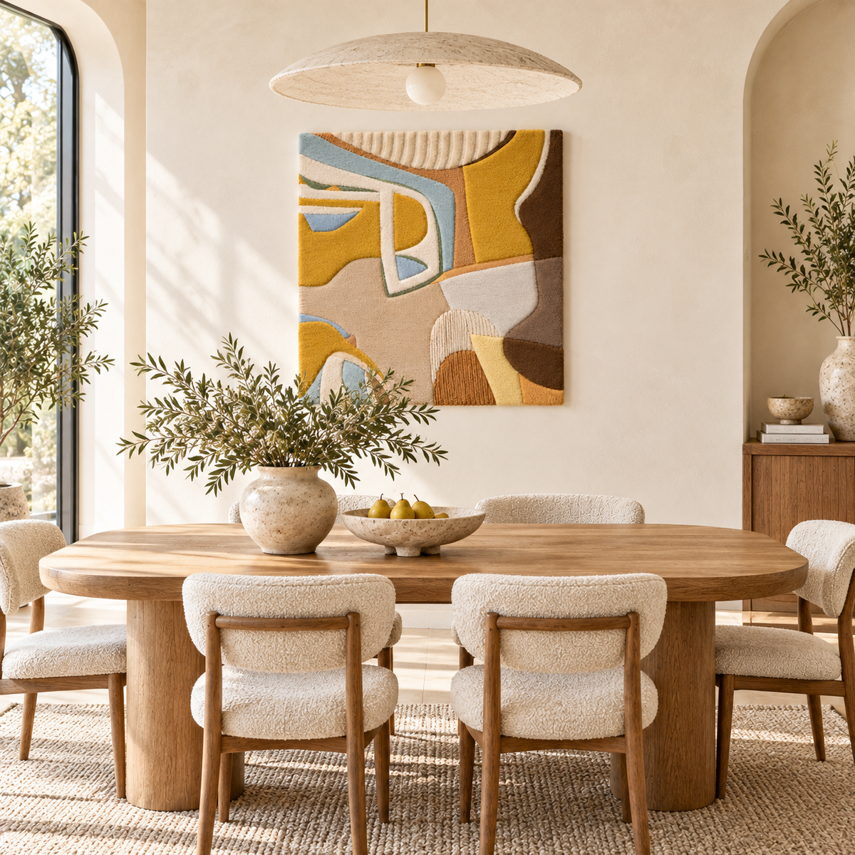 The Honeyed Curve — room setting 1