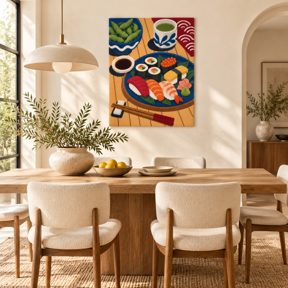 The Indigo Sushi Table — room setting 1