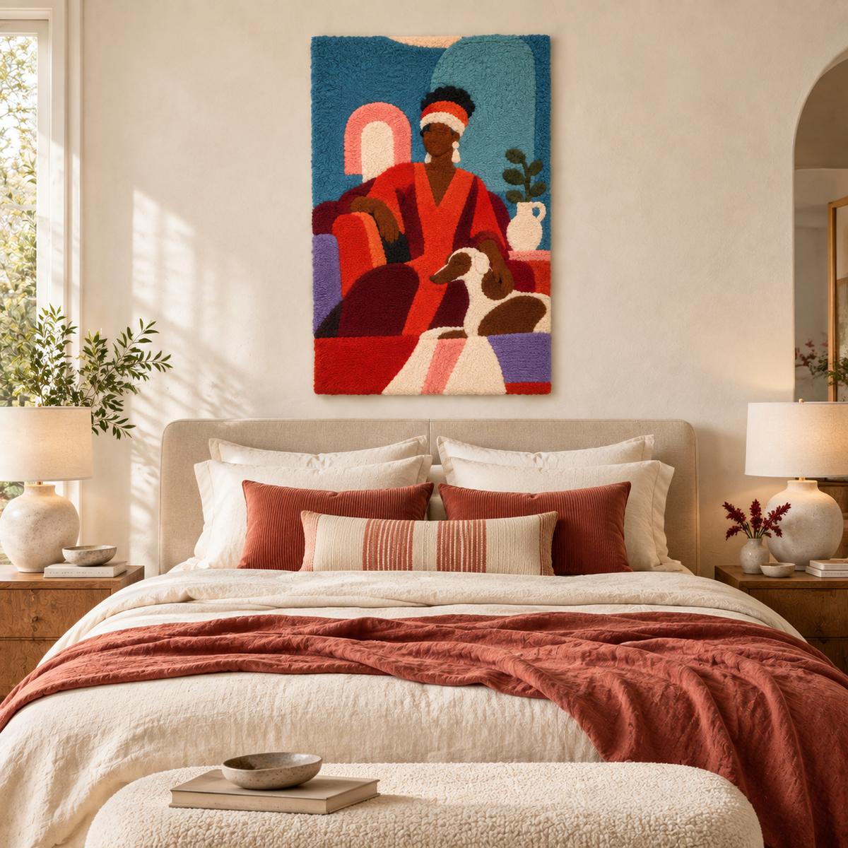 The Lady and Her Hound — room setting 2