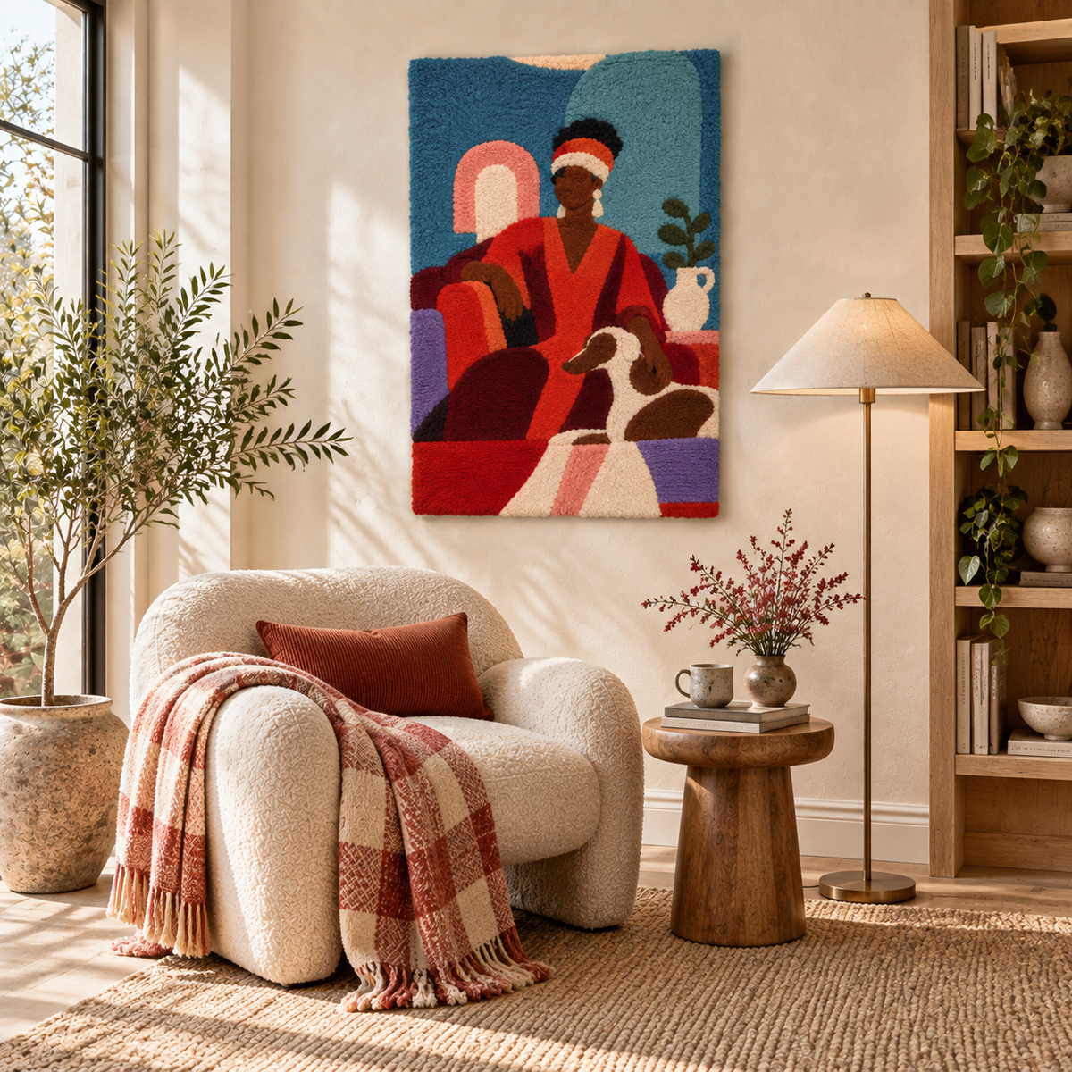 The Lady and Her Hound — room setting 3