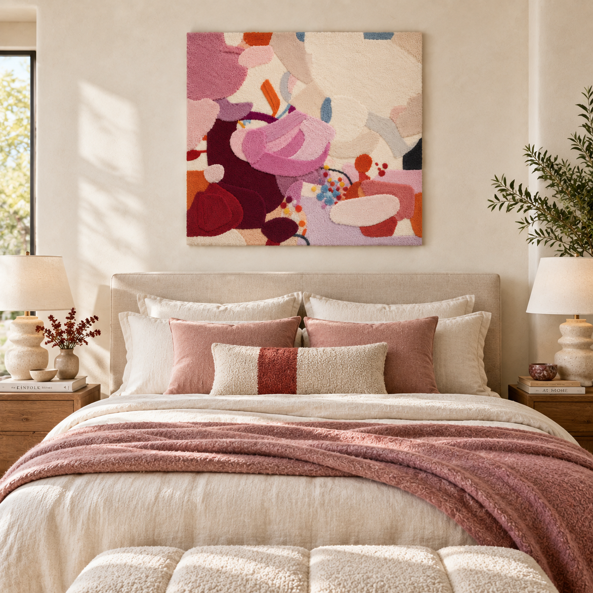 The Lilac Petal Collage — room setting 1